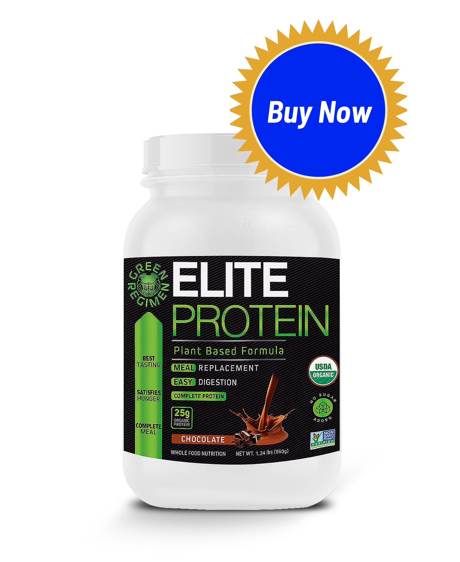 Big Size Bottles Organic Protein Powder 100% Plant Based USA CANADA Promotion Huge Discount