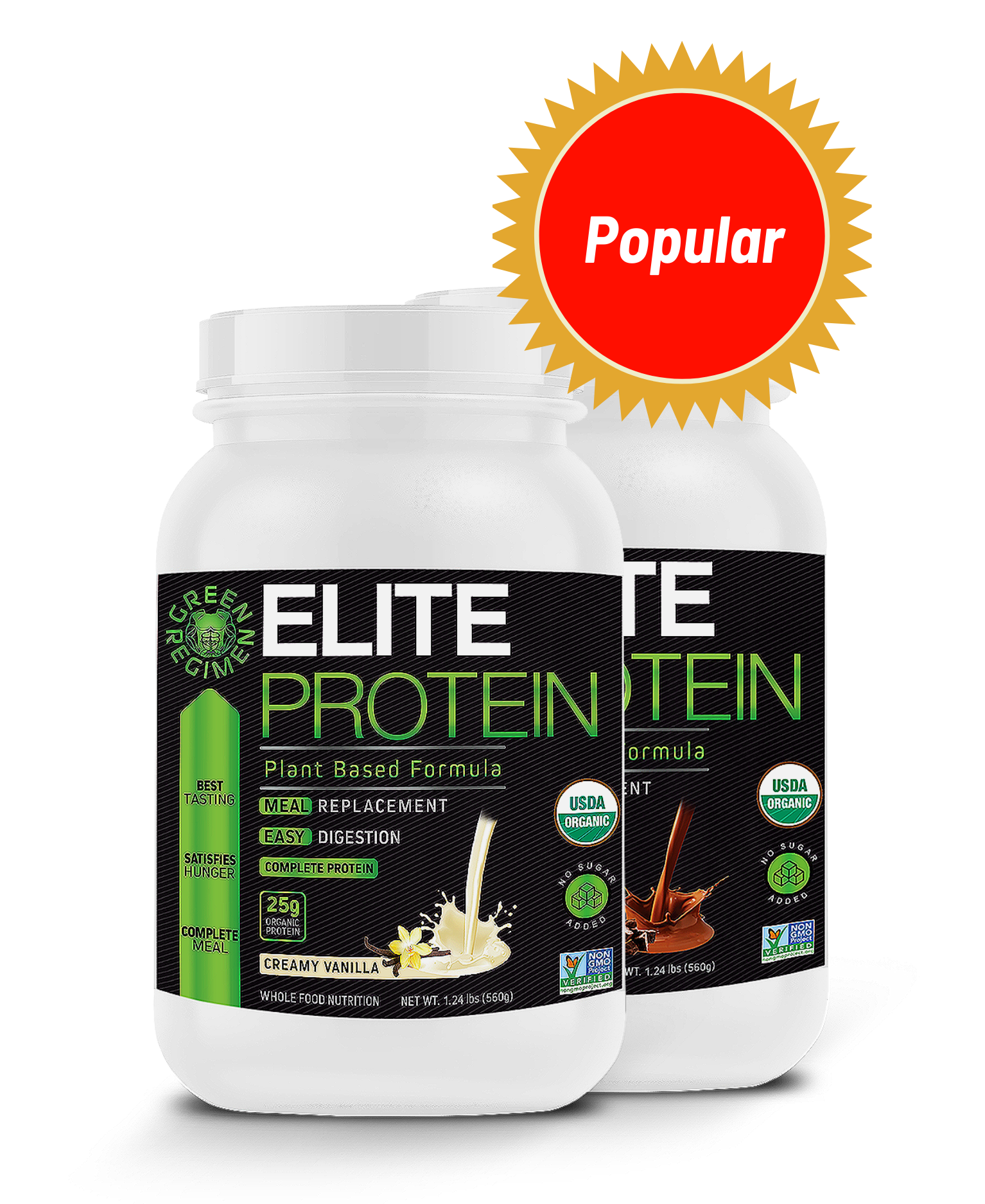 Big Size Bottles Organic Protein Powder 100% Plant Based USA CANADA Promotion Huge Discount