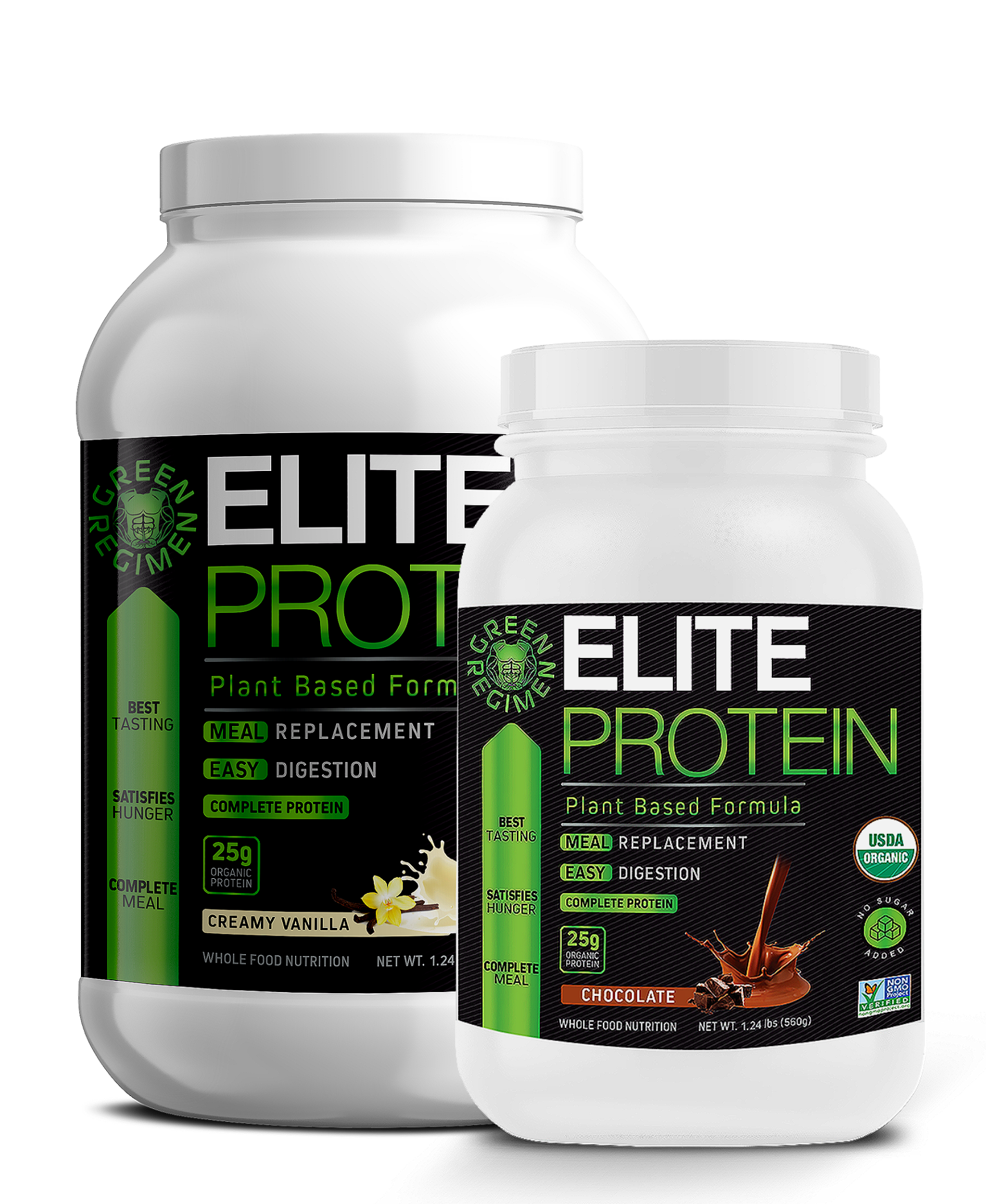 Big Size Bottles Organic Protein Powder 100% Plant Based USA CANADA Promotion Huge Discount